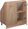 Küchenschrank für Dachschrägen R-Line Artisan-Eiche 80 cm mit 2 Türen Vicco Bild 4