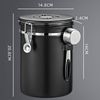 Refined Living Kaffeedose Vorratsdose luftdicht Edelstahl Kaffeebehälter 2800 ml mit Messlöffel, (mit Datumsmarkierung Aufbewahrungsdose Kaffeebohnen Aufbewahrung, 1-tlg), Bohnen Behälter Vorratsglas Aufbewahrungsdose mit Luftdichtem Deckel Bild 2