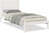 vidaXL Massivholzbett Extra Lang ohne Matratze Weiß 90x220 cm 3309310 Bild 2