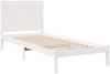vidaXL Massivholzbett Extra Lang ohne Matratze Weiß 90x220 cm 3309310 Bild 3