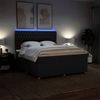 vidaXL Boxspringbett mit Matratze Schwarz 180x200 cm Stoff 3293668 Bild 4