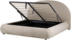 Bett mit Stauraum GRASSE Stoff Taupe 160 x 200 cm Bild 5