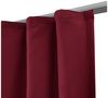 Beautissu Vorhang 2er Set Thermovorhang Gardine Rot Amelie TK, 140x245cm, Vorhang isolierend Kälte- & Hitzeschutz Universalband Verdunkelnd Bild 3