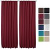 Beautissu Vorhang 2er Set Thermovorhang Gardine Rot Amelie TK, 140x245cm, Vorhang isolierend Kälte- & Hitzeschutz Universalband Verdunkelnd Bild 2