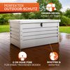 Gardebruk Gartentruhe aus pulverbeschichtetem Metall, 360L, abschließbar, weiß, 120 x 62 x 63 cm Bild 5