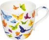 KÖNITZ 1120572705 Becher BUTTERFLY 450 ml aus Bone China Porzellan / Schmetterlinge bunt Bild 4