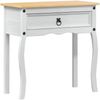 vidaXL Konsolentisch Weiß 73 x 35 x 73 cm Massives Kiefernholz 42024944 Bild 2