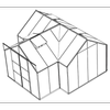 Vitavia Gewächshaus "Sirona", aluminium, 13 m²,3 mm ESG Bild 4