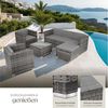 tectake Loungeset Rattan Lounge, (Set, 7-tlg), für 5 bis 6 Personen Bild 4