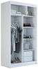 Schwebetürenschrank NIKO 2-türig Schrank 120 cm (mit Spiegel) Farbe: Weiß , sonoma Bild 3