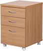 Wohnling Rollcontainer DOCK 40 x 60 x 45 cm Unterschrank mit Rollen Buche Bild 4