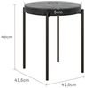 HOMCOM Esszimmerstuhl Thekenhocker mit gepolstertem Sitz, Rundhocker, Barhocker (Hocker, 4 St), für Wohnzimmer, Esszimmer, Dunkelgrau Bild 3