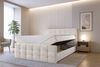 AX LIVING Bett mit Bettkasten 180x200 cm Argentaro Boxspringbett beige Bild 2