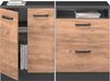 Küchenschrank für Dachschrägen R-Line Goldkraft Eiche 120 cm 2er Set Schrankkorpuss 60 cm Tiefe Vicco Bild 5