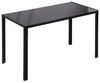 HOMCOM Esstisch für 4 Personen, mit Tischplatte aus Hartglas (120 x 60 cm Küchentisch, 1-St, moderner Tisch), für Küche, Esszimmer Wohnzimmer Schwarz Bild 4