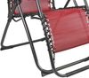 Relaxsessel Gartenstuhl klappbar Camping Balkon Terrasse Outdoor Rot Bild 4