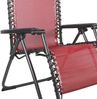 Relaxsessel Gartenstuhl klappbar Camping Balkon Terrasse Outdoor Rot Bild 5