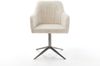 Drehstuhl Greg-Flex Cord Beige Fußkreuz Graphit 360° drehbar Wippfunktion Taschenfederkern Bild 2