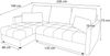 AX LIVING Ecksofa Klein mit Schlaffunktion Dolceo PIK L Graphit 226 cm Bild 4