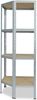shelfplaza HOME 155x60x30 cm Eckregal in grau-verzinkt mit 4 Böden und 175 kg Traglast pro Boden Bild 5