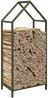 vidaXL Brennholzregal Olivgrün 40x25x90 cm Kaltgewalzter Stahl 864298 Bild 4