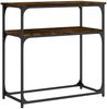 vidaXL Konsolentisch Räuchereiche 75x35,5x75 cm Holzwerkstoff 834072 Bild 2