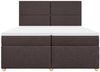 vidaXL Boxspringbett mit Matratze Dunkelbraun 200x200 cm Stoff 3291383 Bild 4