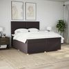 vidaXL Boxspringbett mit Matratze Dunkelbraun 200x200 cm Stoff 3291383 Bild 3