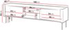 TV-Lowboard Wiseri 180 (Farbe: Nuss Warmia / Schwarz) Bild 5