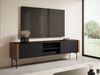 TV-Lowboard Wiseri 180 (Farbe: Nuss Warmia / Schwarz) Bild 2