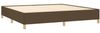 Boxspringbett mit Matratze Stoff Dunkelbraun 200x200 cm, Härtegrad: H2 [3128632] Bild 4
