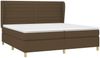 Boxspringbett mit Matratze Stoff Dunkelbraun 200x200 cm, Härtegrad: H2 [3128632] Bild 3