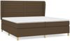 Boxspringbett mit Matratze Stoff Dunkelbraun 200x200 cm, Härtegrad: H2 [3128632] Bild 2