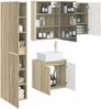 vidaXL Badezimmerschrank-Set 5 pcs Sonoma-Eiche 53 x 15,5 x 70 cm 3407329 Bild 2