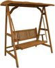 Hollywoodschaukel Molise Teak Massivholz Bild 5