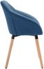 vidaXL Esszimmerstühle 4 Stk. Blau Stoff [278411] Bild 5