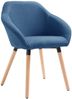 vidaXL Esszimmerstühle 4 Stk. Blau Stoff [278411] Bild 3