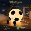 ANYSUN LED Nachtlicht Kinder Fußball Silikonlampe mit Touch-Steuerung und Timer, 1200mAh wiederaufladbare Nachtlampe, Geschenk für Mädchen Jungen, Warmweiß, Tageslichtweiß, Bedside Touch Nachtlicht Deko für Kinderzimmer Schlafzimmer Bild 4
