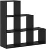 vidaXL Raumteiler Bücherregal Schwarz Eichen-Optik 99 x 29 x 99 cm 879662 Bild 2