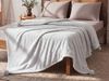 Beliani 'SAITLER' Decke, Polyester hellgrau, 150x200 cm Bild 3
