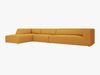 Micadoni Ecksofa Ruby 5-Sitzer Links Strukturierter Stoff Ottawa Gelb Bild 2