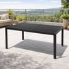 Gartengarnitur Sitzgarnitur 7-teilig 150x80 cm Alu Anthrazit / Schwarz Bild 4