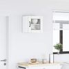 vidaXL Wandglas-Schrank LUCCA Weiß 40 x 31 x 40 cm Holzwerkstoff 884834 Bild 4