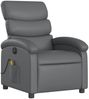 vidaXL Massagesessel Elektrisch Grau Kunstleder 3204036 Bild 4