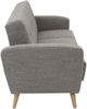 Sofa 3-Sitzer mit Bettfunktion Kazdoia Flachgewebe grau Bild 3