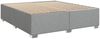 vidaXL Boxspringbett mit Matratze Hellgrau 180x200 cm Stoff 3290574 Bild 5