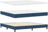 vidaXL Boxspringbett mit Matratze mit Kopfteil Blau 200 x 200 cm Stoff 3340051 Bild 4