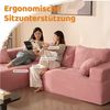 LITBIRD Sofa Modulares L-förmiges Ecksofa mit Schlaffunktion, 272 x 175 x 61 cm, 1 Teile, Rahmenloses Schlafsofa mit symmetrischem Doppelsitz, montagefrei Bild 4