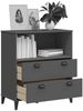 Bücherschrank, Bücherregal VIKEN Anthrazit 80 x 40 x 90 cm Holzwerkstoff Bild 4