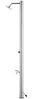 vidaXL Gartendusche mit Grauer Bodenplatte 220 cm Edelstahl 3070793 Bild 5